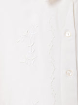 長袖 刺繍ブラウス