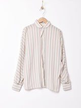 ストライプ柄 ドルマンスリーブシャツ