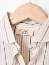 ストライプ柄 ドルマンスリーブシャツ