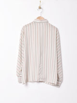 ストライプ柄 ドルマンスリーブシャツ