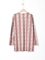 フランス製 総柄 長袖カットソー