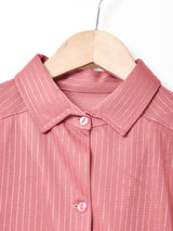 イングランド製 ストライプ 長袖シャツ