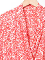 総柄 ダブルボタントップス