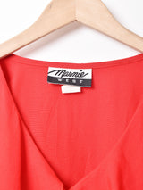 長袖フリルブラウス