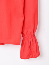 長袖フリルブラウス