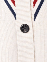 Elcamino Vネック ラインカーディガン