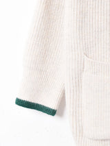 Elcamino Vネック ラインカーディガン