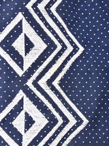 ドット柄 刺繍 長袖シャツワンピース