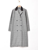 アメリカ製 チェック ダブルボタン 長袖ワンピース