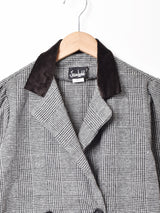 アメリカ製 チェック ダブルボタン 長袖ワンピース