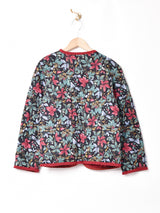 総柄 キルティングジャケット