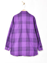 チェック シャツジャケット