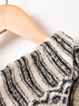 ウッドボタン 総柄 パーカー