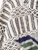 ウッドボタン 総柄 パーカー