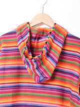 ボーダー フード付きジャケット