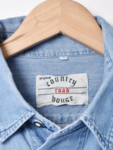 デニム 長袖 チロルシャツ