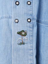 デニム 長袖 チロルシャツ