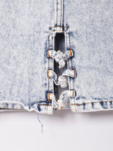 ケミカルデニム ミニスカート