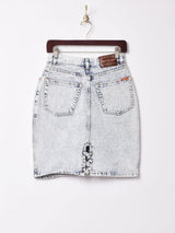 ケミカルデニム ミニスカート