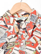 【2色展開】Backersマッチ 総柄 長袖シャツ