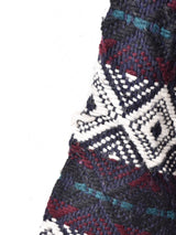 ウッドボタン 総柄 パーカー