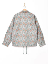 【3色展開】Backersペイズリー柄 コーチジャケット