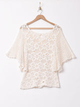 半袖 クロシェトップス