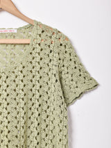 半袖 クロシェトップス