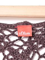 クロシェ長袖トップス