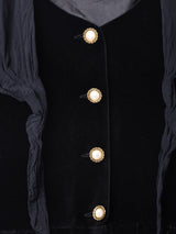 イギリス製 LauraAshley ベロアワンピース