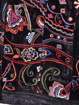 LauraAshley 総刺繍 ベロアジャケット