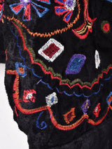 LauraAshley 総刺繍 ベロアジャケット