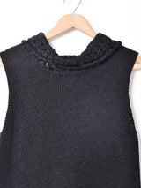 タートルネック スリーブレストップス