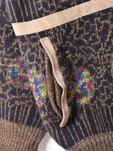 イタリア製 総柄 カーディガン