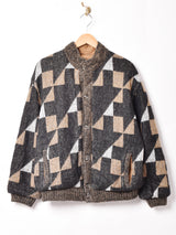 総柄 カーディガン