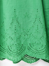 【3色展開】Meridian レースアップクロシェ キャミソールワンピース