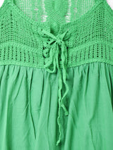 【3色展開】Meridian レースアップクロシェ キャミソールワンピース