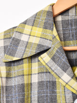 70's   チェック ウールジャケット