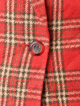 ウール混 チェックテーラードジャケット