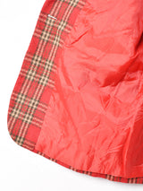 ウール混 チェックテーラードジャケット