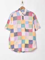 ORVIS パッチワークプルオーバー半袖シャツ