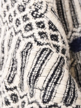 ウッドボタン 総柄 パーカー