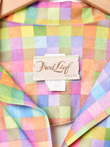 長袖チェックシャツ