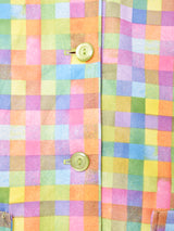 長袖チェックシャツ