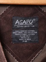 パッチワーク 刺繍スエードベスト