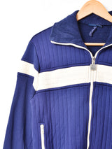 パイル ラインデザイン トラックジャケット