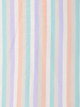 ストライプ ボウタイ 半袖ブラウス