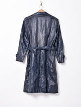 レザートレンチコート