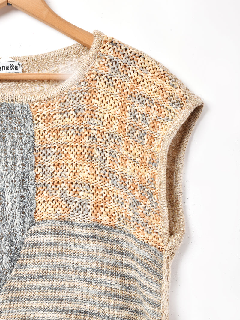 イタリア製 フレンチスリーブ デザインセーター