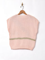 シャギー デザイン 半袖セーター